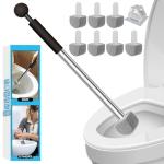 YINGMORE Pumice Stone Toilet Bowl Cleaner Toilet Deep Cleaning,Bathroom Cleaner Brush with Long Handle for Remove Hard Water Stains with Toilet Handle+ Pumice Stones