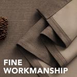 H.VERSAILTEX Linen Blackout Curtain 63 Inches Long for Bedroom/Living Room Thermal Insulated Grommet Linen Curtain Drapes Primitive Textured Burlap Effect Window Drapes 1 Panel - Heather Cocoa Brown