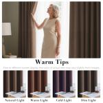 H.VERSAILTEX Linen Blackout Curtain 63 Inches Long for Bedroom/Living Room Thermal Insulated Grommet Linen Curtain Drapes Primitive Textured Burlap Effect Window Drapes 1 Panel - Heather Cocoa Brown