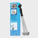 YINGMORE Pumice Stone Toilet Bowl Cleaner Toilet Deep Cleaning,Bathroom Cleaner Brush with Long Handle for Remove Hard Water Stains with Toilet Handle+ Pumice Stones