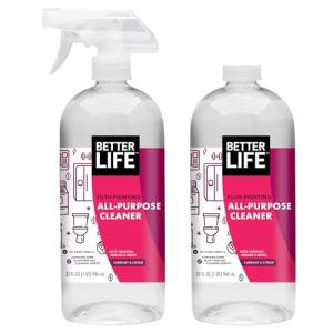 Better Life All Purpose Cleaner - Multipurpose Home and Kitchen Cleaning Spray for Glass, Countertops, Appliances, Upholstery- Multi-surface Spray Cleaner - Currant and Citrus, 32oz (Pack of 2)