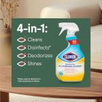 Clorox Disinfecting All Purpose Cleaner, Bleach Free, Crisp Lemon, 32 Fluid Ounces (Pack May Vary)