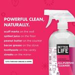 Better Life All Purpose Cleaner - Multipurpose Home and Kitchen Cleaning Spray for Glass, Countertops, Appliances, Upholstery- Multi-surface Spray Cleaner - Currant and Citrus, 32oz (Pack of 2)