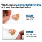 NanoClean All-in-1 Hearing Aid Cleaning Kit - 1 Pack of 20 Ready-to-Use Strands - Gentle & Effective Hearing Aid Cleaning Brush Thread-Fine Instrument Cleaners, Earbud Cleaner, Hearing Aid Accessories