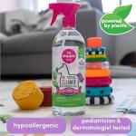 Dapple Baby All Purpose Cleaning Spray, Hypoallergenic for Toys, High Chairs, Swings, Counters, Powered by Plants, 1 Pump Included, Lavender, 30 Fl Oz (Pack of 2)