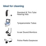NanoClean All-in-1 Hearing Aid Cleaning Kit - 1 Pack of 20 Ready-to-Use Strands - Gentle & Effective Hearing Aid Cleaning Brush Thread-Fine Instrument Cleaners, Earbud Cleaner, Hearing Aid Accessories