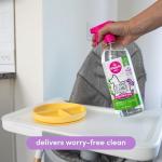 Dapple Baby All Purpose Cleaning Spray, Hypoallergenic for Toys, High Chairs, Swings, Counters, Powered by Plants, 1 Pump Included, Lavender, 30 Fl Oz (Pack of 2)