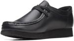 Clarks - Boys Wallabee O Shoes, Color Black Leather, Size: 5 W US Big Kid