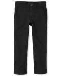 The Children's Place Boys Stretch Skinny Chino Pants,Black Single,10S
