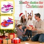 12V Electric Wiggle Car Ride On Toy, Swing Car with Pedal, for Kids from Ages 3 and Up, Birthday Gifts for Boys and Girls, Anti-Rollover, Flashing Wheels, Bluetooth,140Lbs (Black+Red)