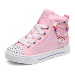 Skechers Kids Twinkle Sparks - Charm Bestie Sneaker, Pink, 12.5 Little Kid