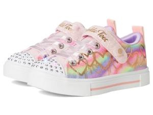 SKECHERS Kids Twinkle Toes Twinkle Sparks-Ombre Love Sneaker, Link Pink/Multi, 12 Little Kid