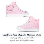 Skechers Kids Twinkle Sparks - Charm Bestie Sneaker, Pink, 12.5 Little Kid