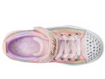 SKECHERS Kids Twinkle Toes Twinkle Sparks-Ombre Love Sneaker, Link Pink/Multi, 12 Little Kid