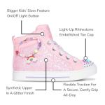 Skechers Kids Twinkle Sparks - Charm Bestie Sneaker, Pink, 12.5 Little Kid