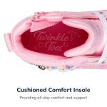 Skechers Kids Twinkle Sparks - Charm Bestie Sneaker, Pink, 12.5 Little Kid