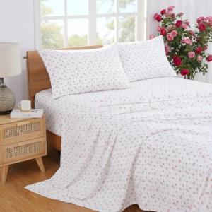 Modern Threads Silky Soft Microfiber and Wrinkle Free Sheets - Luxurious Microfiber Bed Sheets Includes Flat Sheet, Fitted Sheet with Deep Pockets, & Pillowcases Ivory, Queen