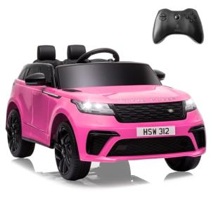 TOBBI Licensed Land Rover VELAR Electric Car for Kid by TOBBI,12V 7AH Ride On Toy for Kids Ages 3-8,Kids Ride On Car w/Remote Control/Music/Safety Belt,Double Doors