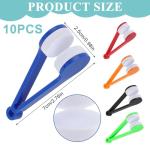 10Pcs Mini Eyeglass Cleaner, Soft Brush Cleaning Tool, Eyeglass Microfiber Cleaner, Sun Glasses Cleaners Microfiber Cleaning Clip, Glasses Accessories, 5Colors.
