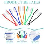 10Pcs Mini Eyeglass Cleaner, Soft Brush Cleaning Tool, Eyeglass Microfiber Cleaner, Sun Glasses Cleaners Microfiber Cleaning Clip, Glasses Accessories, 5Colors.