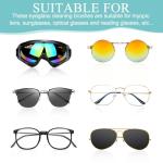 10Pcs Mini Eyeglass Cleaner, Soft Brush Cleaning Tool, Eyeglass Microfiber Cleaner, Sun Glasses Cleaners Microfiber Cleaning Clip, Glasses Accessories, 5Colors.