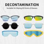 30 Pieces Mini Sun Glasses Eyeglass Microfiber Cleaner Glasses Soft Brush Tool Accessories Mini Spectacles Brush Cleaning Tool Eyeglasses Cleaner Microfiber Cleaning Clip, 5 Colors