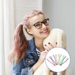 10Pcs Mini Eyeglass Cleaner, Soft Brush Cleaning Tool, Eyeglass Microfiber Cleaner, Sun Glasses Cleaners Microfiber Cleaning Clip, Glasses Accessories, 5Colors.