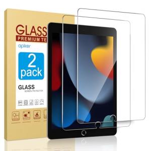 Apiker Tempered Glass Screen Protector for iPad 10.2