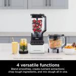 Ninja Grand Kitchen System 1200 Watts, Blender with 72 oz. Pitcher, 18 oz. Single-Serve Cup, Food Processor Bowl, 4 Auto-iQ Programs, 7 Manual Speeds, White