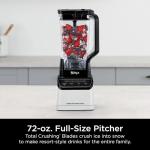 Ninja Grand Kitchen System 1200 Watts, Blender with 72 oz. Pitcher, 18 oz. Single-Serve Cup, Food Processor Bowl, 4 Auto-iQ Programs, 7 Manual Speeds, White