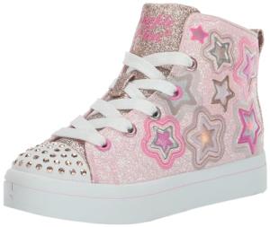 Skechers Kids Twinkle Toes TWI-Lites 2.0-Star Gloss Sneaker, Link Pink/Multi, 13.5, Little Kid