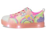 Skechers Kids Twinkle Toes Twinkle Sparks Ice 2.0 - Shim Sneaker, Coral/Multi, 12.5 Little Kid