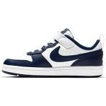 Nike Boy's Court Borough Low 2 (Little Kid) White/Blue Void/Signal Blue 11 Little Kid M