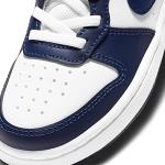 Nike Boy's Court Borough Low 2 (Little Kid) White/Blue Void/Signal Blue 11 Little Kid M