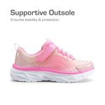 DREAM PAIRS Girls Shoes Sneakers Kids Tennis Shoes Sparkle ColorBurst Lightweight Running Casual Walking Shoes,Size 13 Little Kid,Pink,SDRS2405K