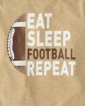 The Children's Place,Boys,Sports Long Sleeve Graphic T-Shirts,Multipacks,Eat Sleep Football Repeat 3-Pack,Large