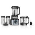 Ninja Detect Kitchen System TB400 Power Blender + Food Processor, 1700W Peak Motor, BlendSense Auto-Detect Technology, 72-oz Pitcher, 64-oz Processor Bowl, Two 24-oz Cups, Silver