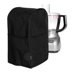 Crutello Food Processor Cover with Storage Pockets for Large Custom 11-14 Cup Processors - Compatible with Ninja Blender - Large Black Food Processor Cover