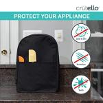 Crutello Food Processor Cover with Storage Pockets for Large Custom 11-14 Cup Processors - Compatible with Ninja Blender - Large Black Food Processor Cover