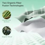 Pillcase Luxury Organic Tencel & Viscose from Bamboo Cooling Sheet Set,Silky Soft Lyocell Sheets with Deep Pocket, Hypoallergenic & Breathable Bedding with Pillowcases (White, King)