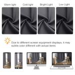 Gwine Charcoal Grey Blackout Curtains for Small Window Treatment, Light Blocking Short Kitchen Window Curtains Over Sink, Rod Pocket Half Window Tiers for Bathroom Basement, Each 30" Wx36 L, 2 PCS