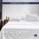 Cottingon 4 Piece Flex Head King Sheet Set, Top 34 Inch Split Sheets for Sleep Number Adjustable Beds, Soft Breathable 100% Egyptian Cotton, Fits Upto 16" Deep Mattress 78"X80"+ 34", White