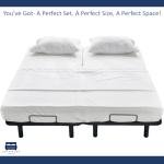 Cottingon 4 Piece Flex Head King Sheet Set, Top 34 Inch Split Sheets for Sleep Number Adjustable Beds, Soft Breathable 100% Egyptian Cotton, Fits Upto 16" Deep Mattress 78"X80"+ 34", White