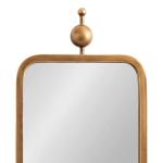 Kate and Laurel Kasota Slim Panel Wall Mirror, 9 x 36, Antique Gold, Glam Tall Wall Decor for Skinny Entryway or Decorative Bedroom