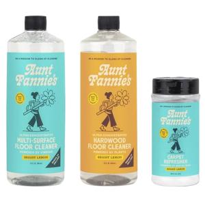 Aunt Fannie's Floor Bundle: Hardwood Cleaner, Multi-Surface Vinegar Floor Cleaner, and Carpet Refresher