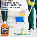 Multi Purpose Cleaner Pet Odor eliminator - Concentrate MAKES 64 GALLON - MADE IN USA- pH Neutral - ORANGELEAN Strong Odor Floor Cleaner - Orange Stain Remover 128 oz