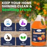 Multi Purpose Cleaner Pet Odor eliminator - Concentrate MAKES 64 GALLON - MADE IN USA- pH Neutral - ORANGELEAN Strong Odor Floor Cleaner - Orange Stain Remover 128 oz