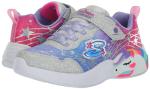 Skechers Kids Girls Unicorn Dreams-Wishful Magic Sneaker, Silver/Lavender, 1.5, Little Kid