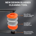 Glasses Cleaner,8 in 1 Glasses Cleaning Kit with 24H Anti Fog Eyeglass Cleaner Spray| Portable Glasses Cleaner Tool|Eye Glass Clean Cloths, Glasses Anti Slip with Soft Eyeglass Nose Pads & Ear Grip
