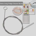 BYTRON Bytron 15pcs Long Pipe Cleaner Set, Extra Long Flexible Tube Cleaning Brush Fridge Cleaning Tool Stainless Steel Straw Nylon Cleaning Brush in Different Size White